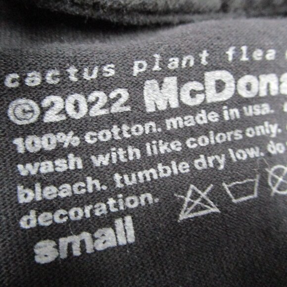 Cactus Plant Flea Market Shirt Mens Small Black McDonald's Graphic Tee - Picture 3 of 8